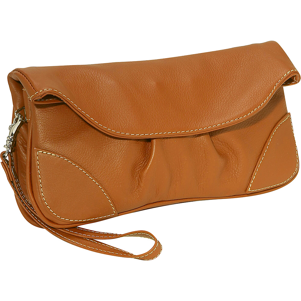Piel Handbag Wristlet Saddle