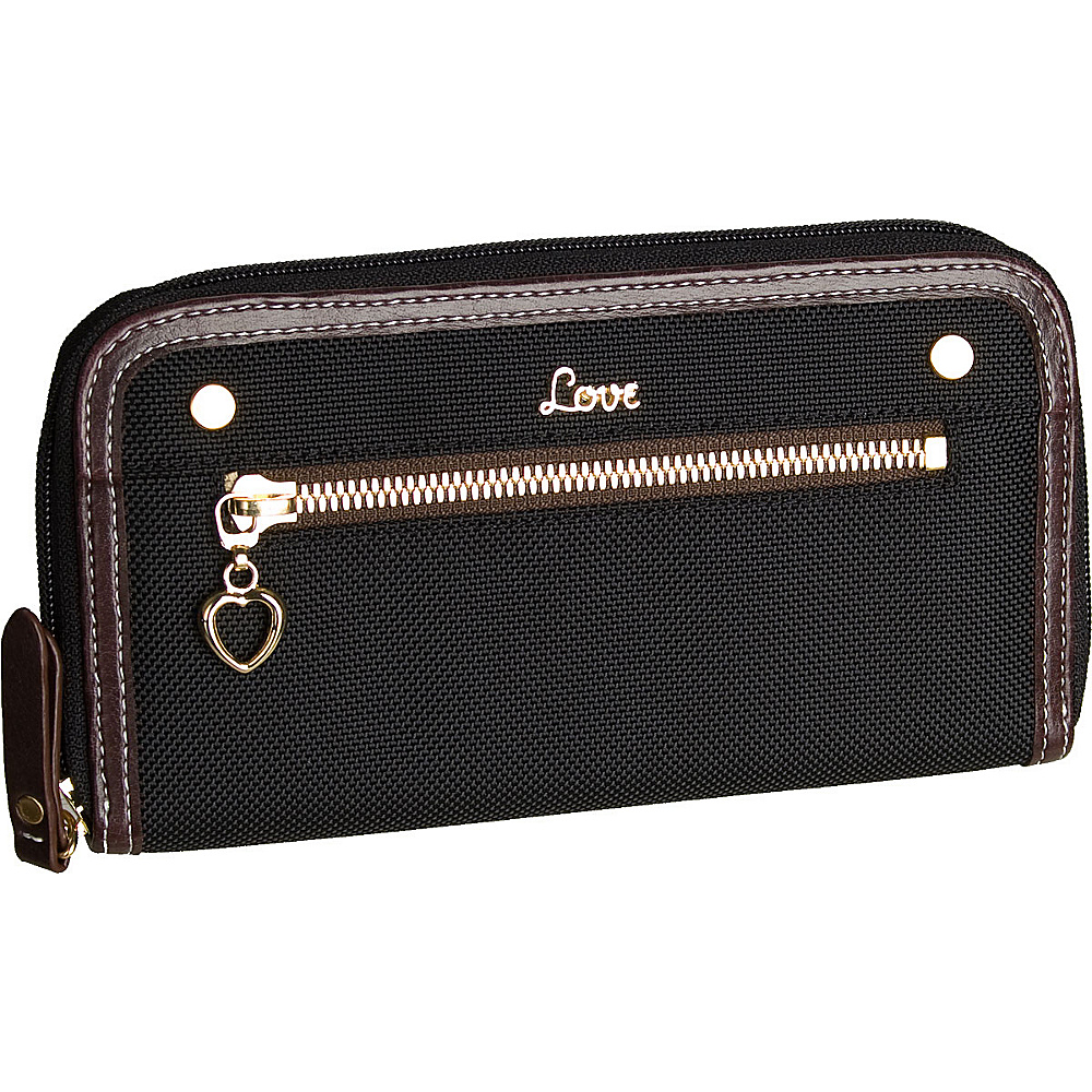 Protec Love Wallet with Removable ID Holder Black