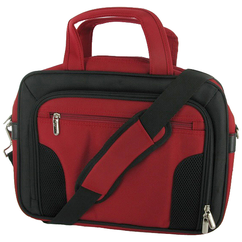 rooCASE Deluxe Carrying Bag for iPad 2 10 and 11.6 Netbook Red rooCASE Non Wheeled Business Cases