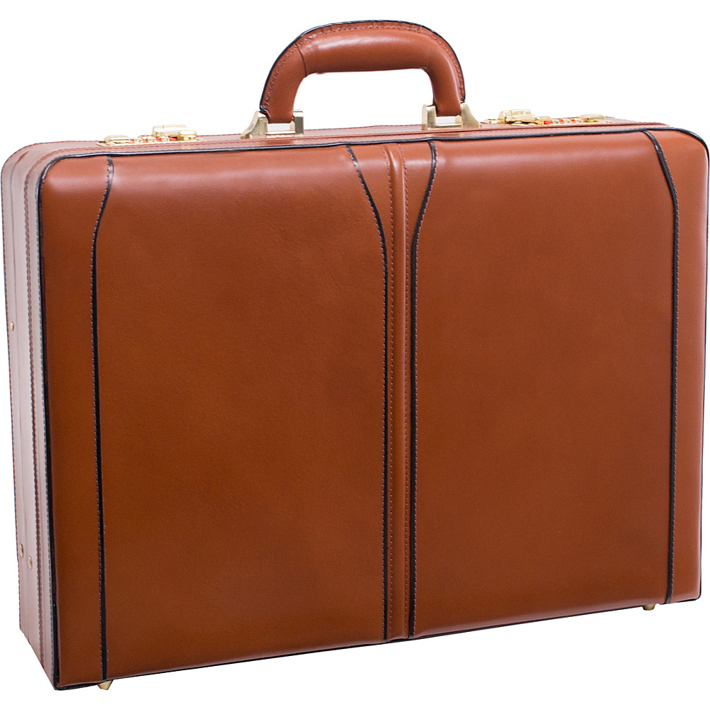 McKlein USA Turner Leather Expandable Attache Case Brown McKlein USA Non Wheeled Business Cases