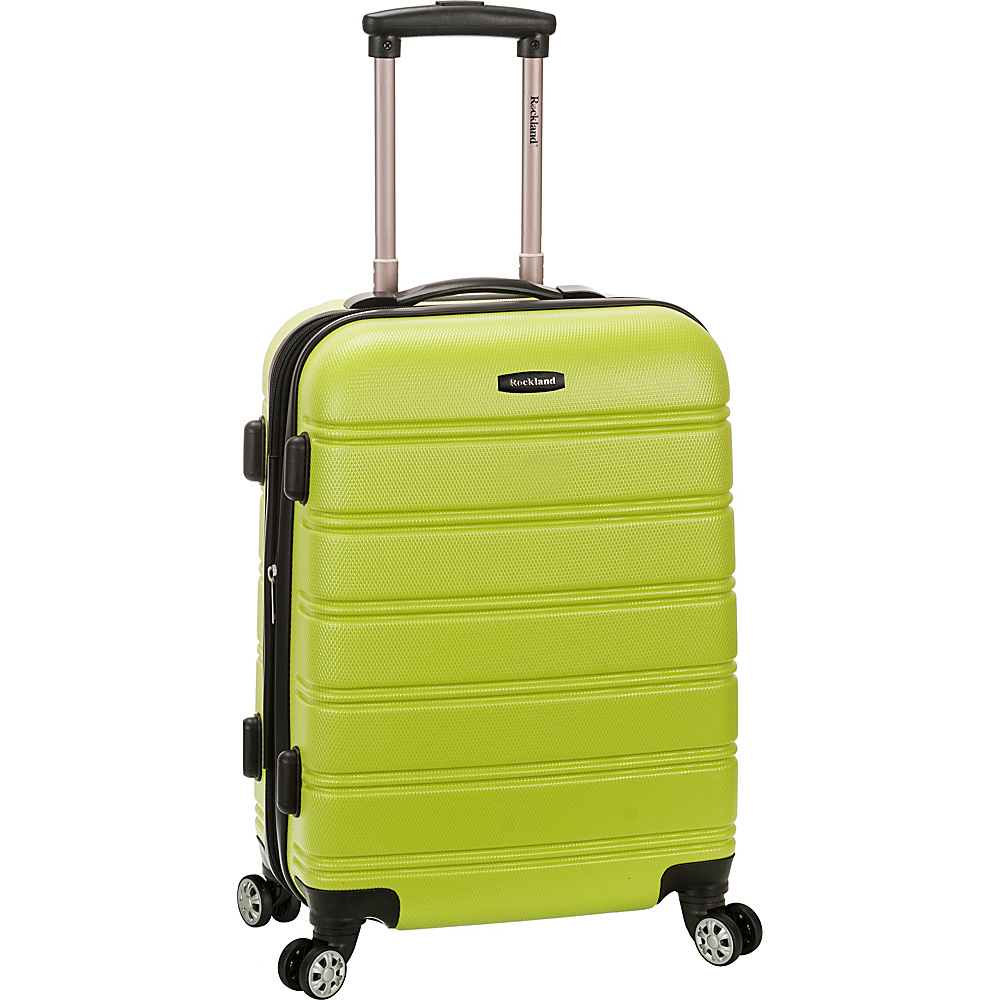 Rockland Luggage 20 Melbourne ABS Carry On Lime Rockland Luggage Hardside Carry On