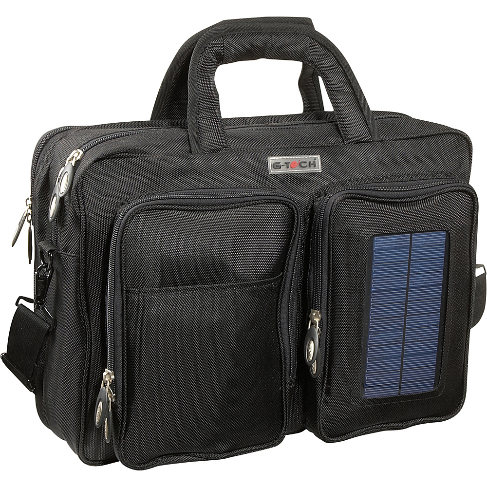 Bellino G Tech Solar Computer Brief Backpack Black