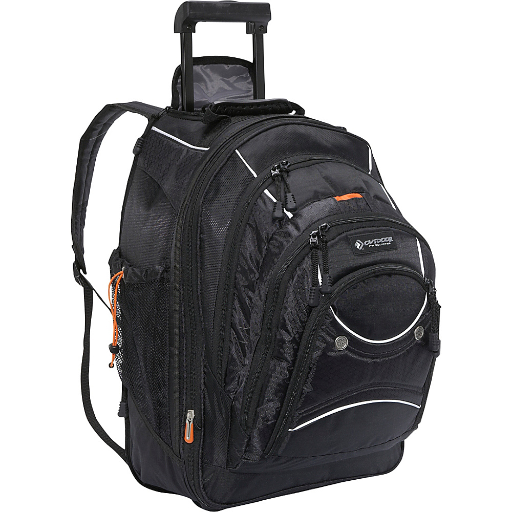 Outdoor Products Sea Tac Rolling Backpack Black Outdoor Products Rolling Backpacks