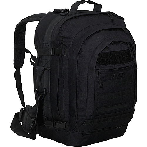 SOC Gear Bugout Bag -  600 Denier Poly/Canvas Black - SOC Gear Travel Backpacks