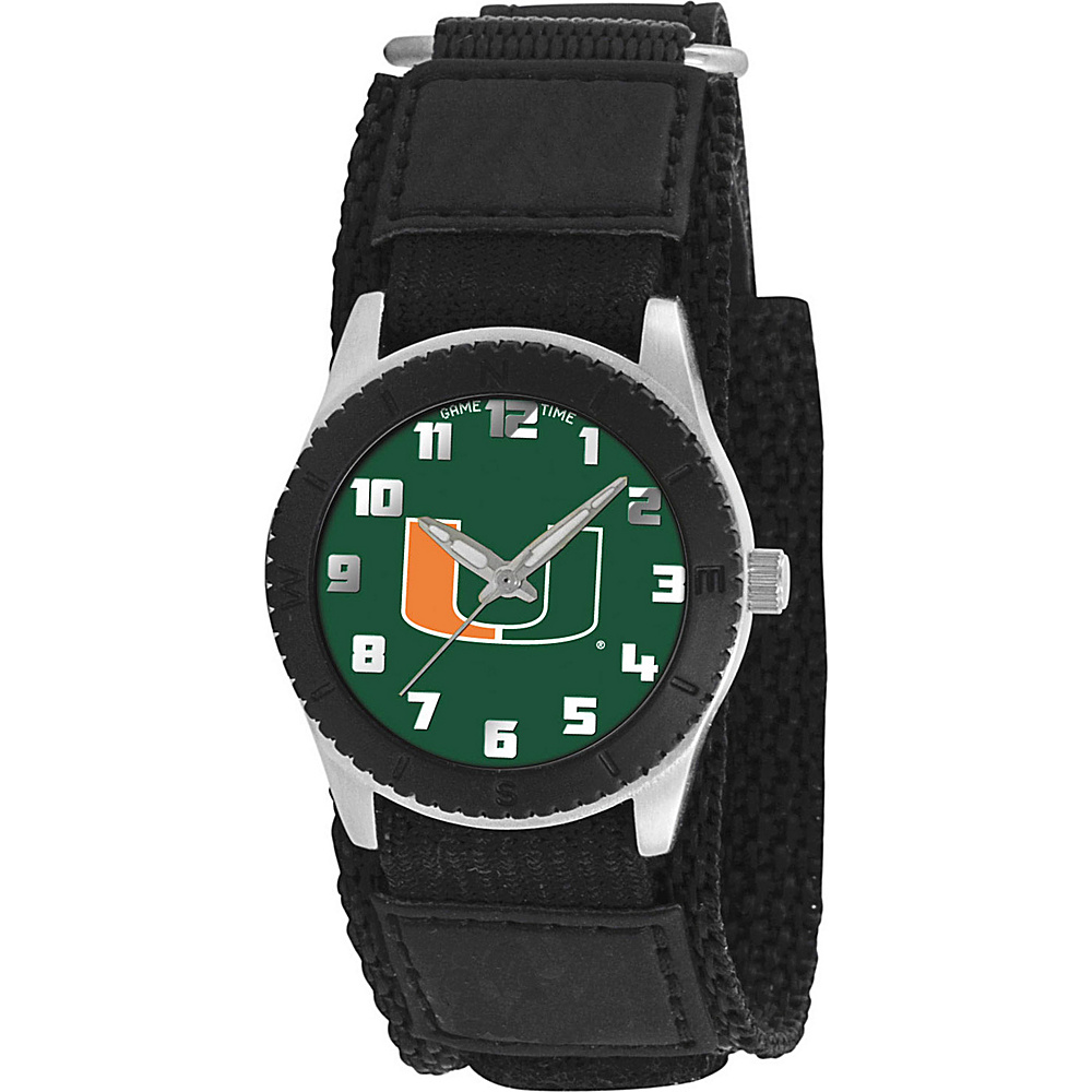 Game Time Rookie Black College Miami Hurricanes Black Game Time Watches
