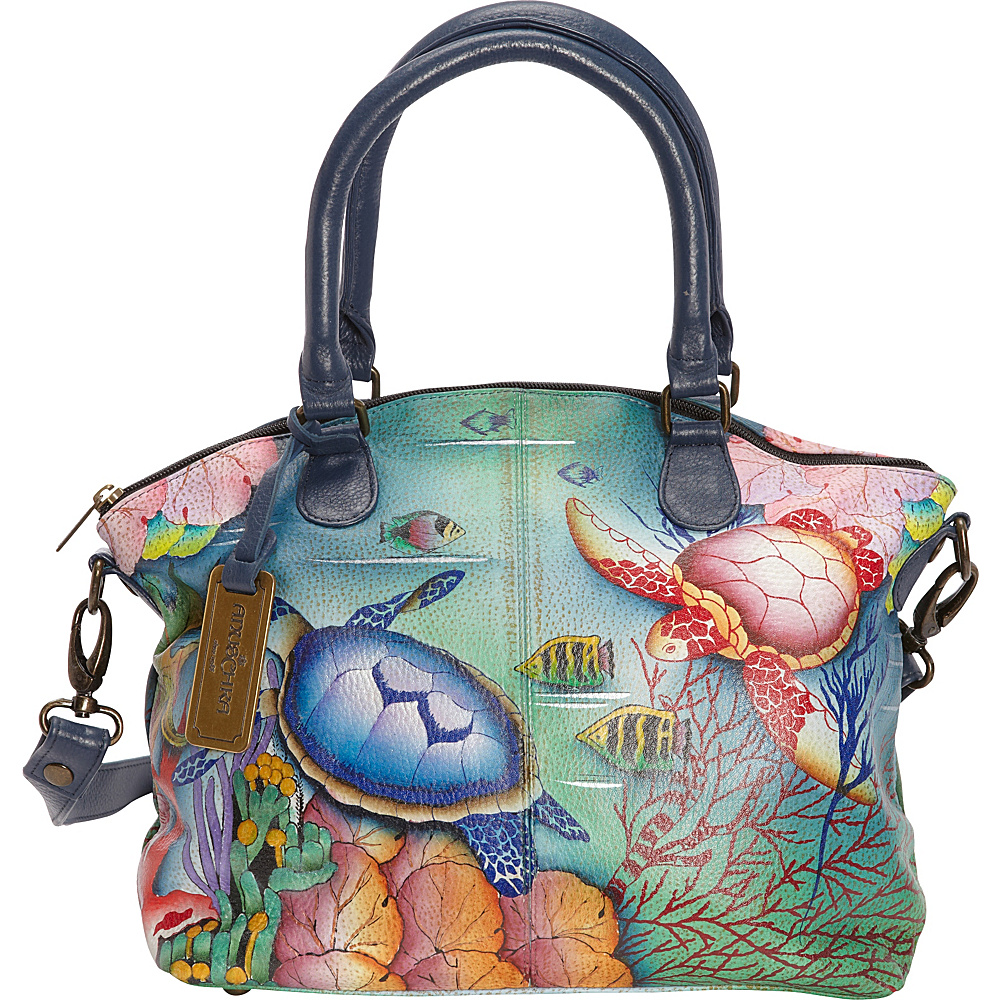 Anuschka Medium Convertible Satchel Ocean Treasures Anuschka Leather Handbags