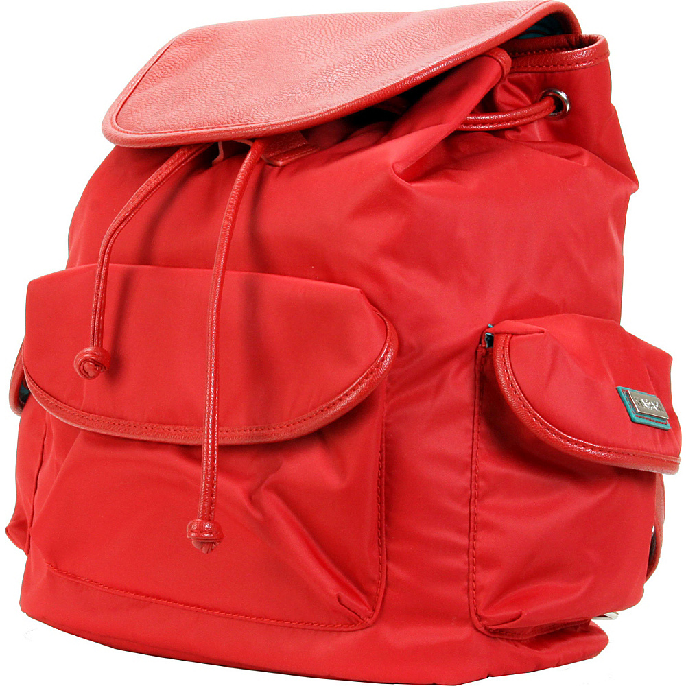 Hadaki Market Pack Tango Red Hadaki Manmade Handbags