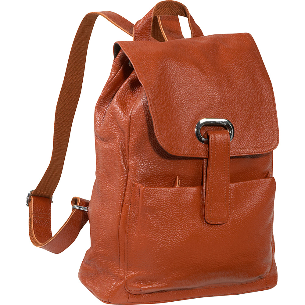 AmeriLeather Miles Backpack Brown AmeriLeather Leather Handbags