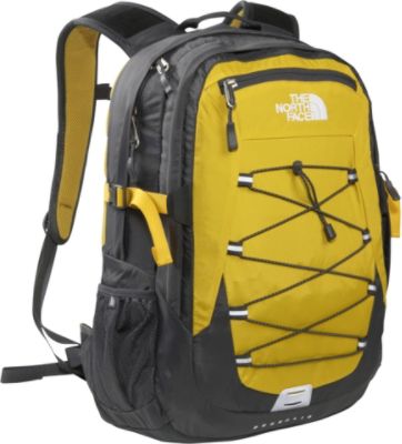 the north face borealis backpack yellow