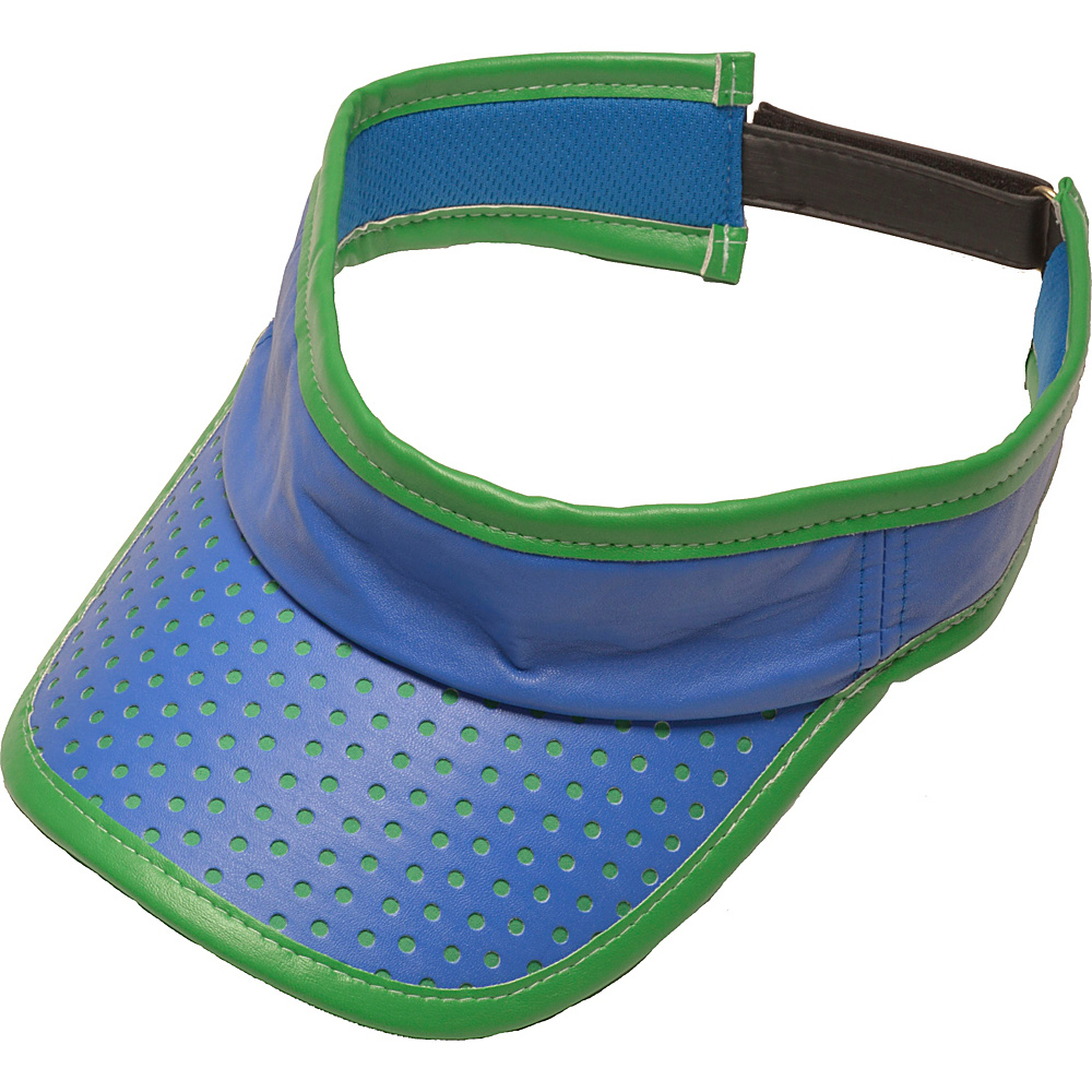Glove It Signature Collection Velcro Visor Blue Green Perf Glove It Sports Accessories