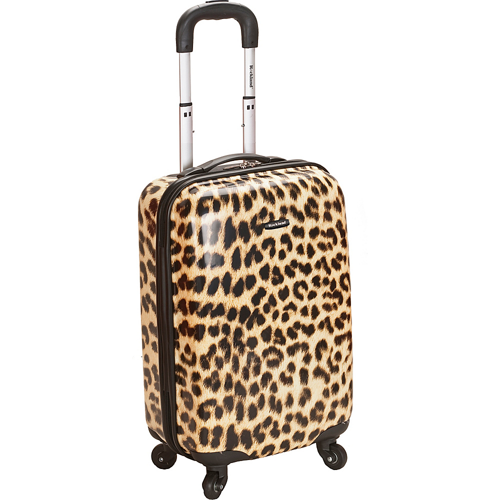 Rockland Luggage Safari 20 Hardside Spinner Carry on Leopard Rockland Luggage Hardside Carry On