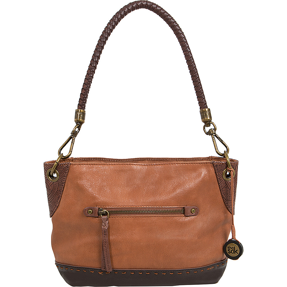 The Sak Indio Leather Demi Shoulder Bag Teak Block The Sak Leather Handbags