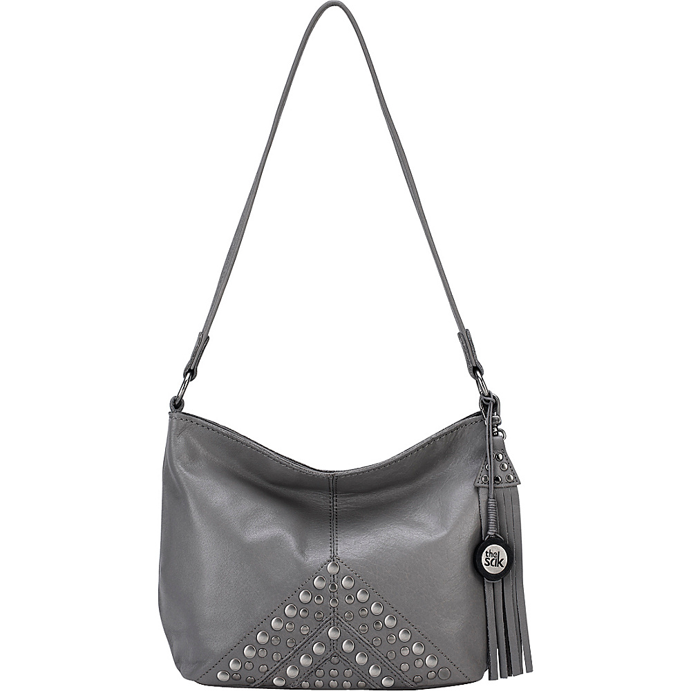The Sak Indio Leather Demi Shoulder Bag Slate Studs The Sak Leather Handbags