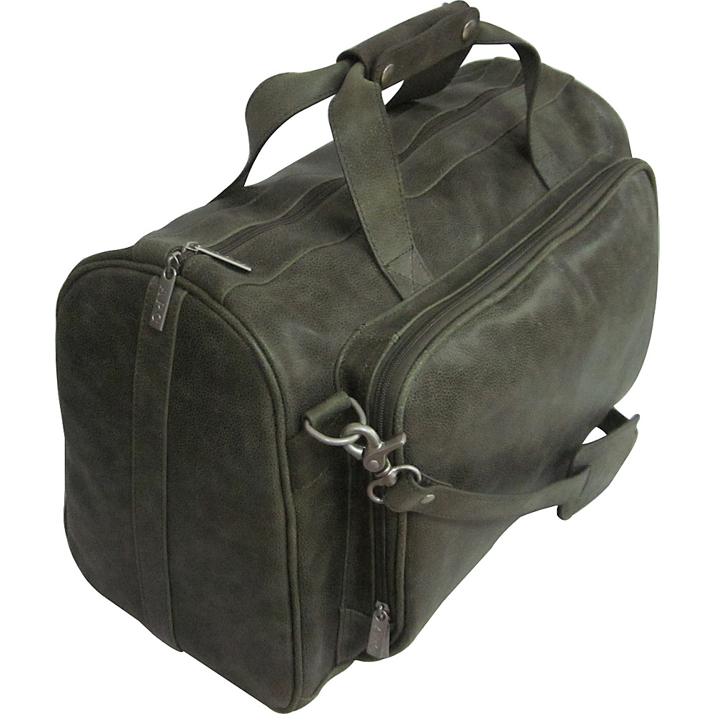 AmeriLeather 18 inch Leather Carry on Weekend Duffel Moss AmeriLeather Travel Duffels