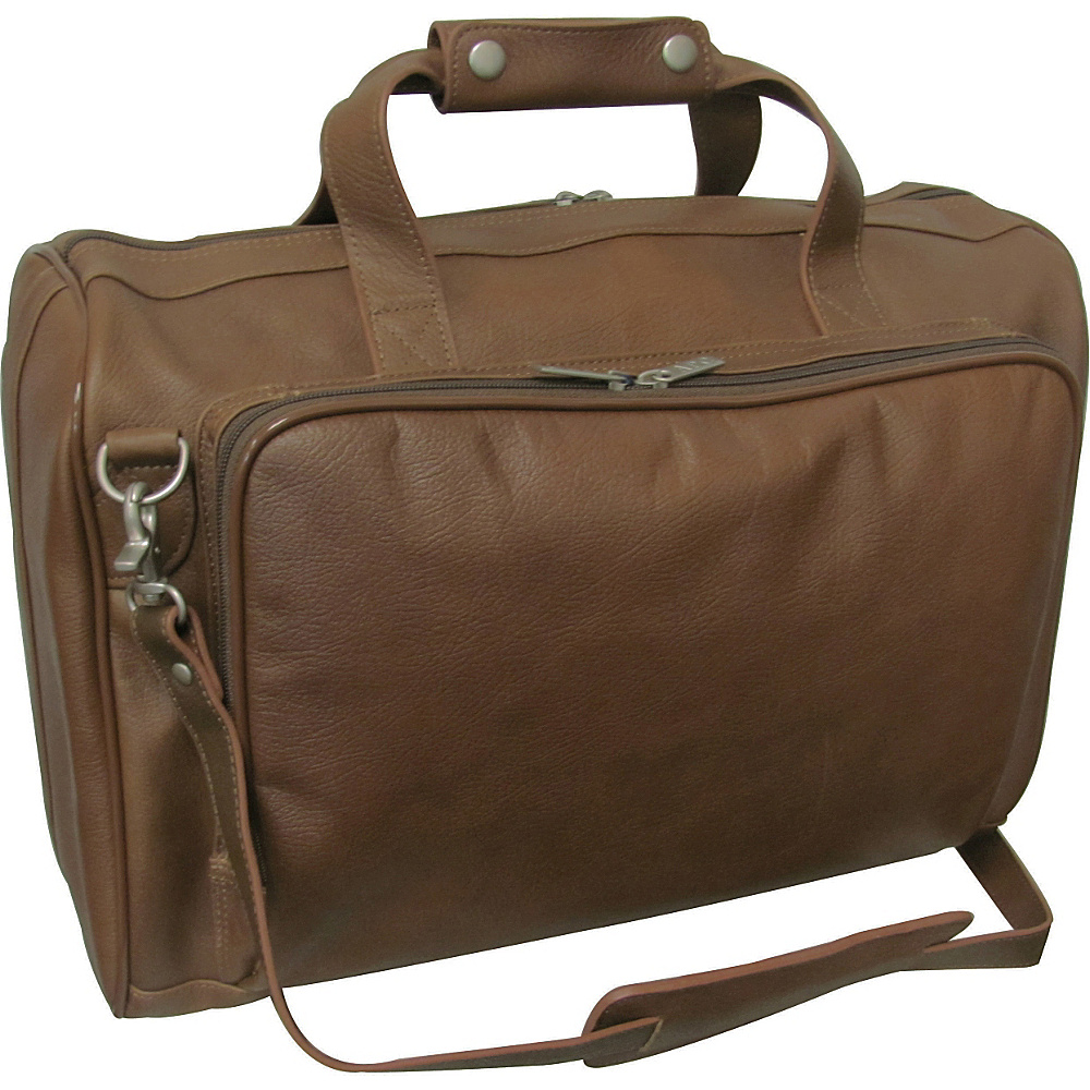 AmeriLeather 18 inch Leather Carry on Weekend Duffel Toffee AmeriLeather Travel Duffels