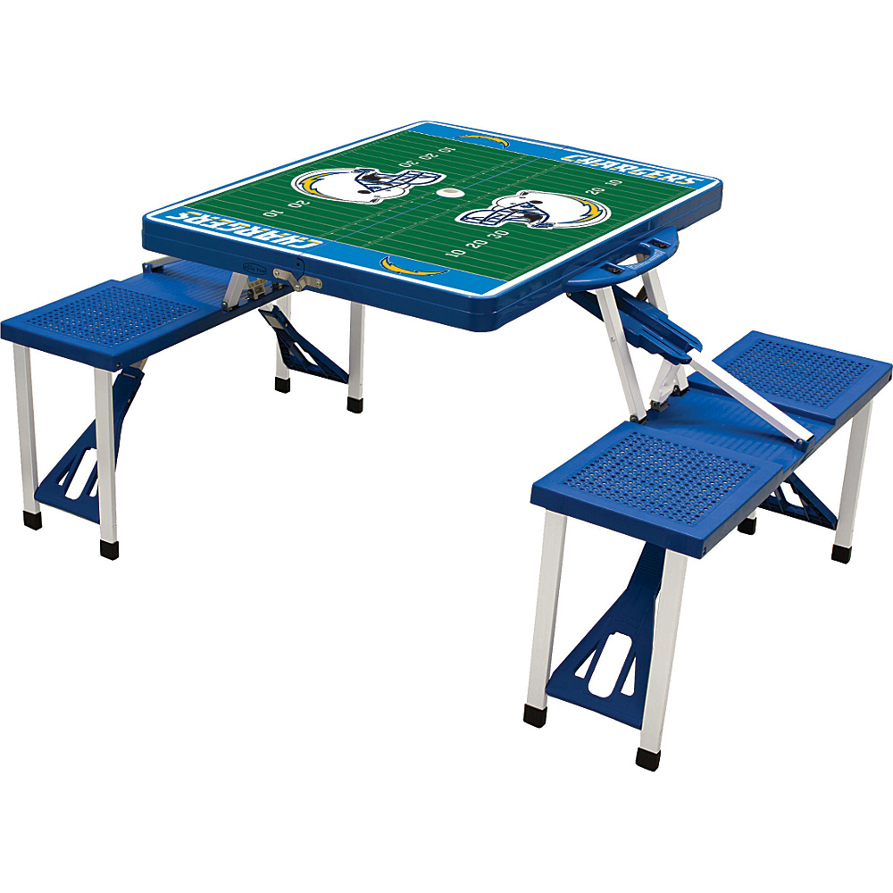 Picnic Time San Diego Chargers Picnic Table Sport San Diego Chargers Blue Picnic Time Outdoor Accessories