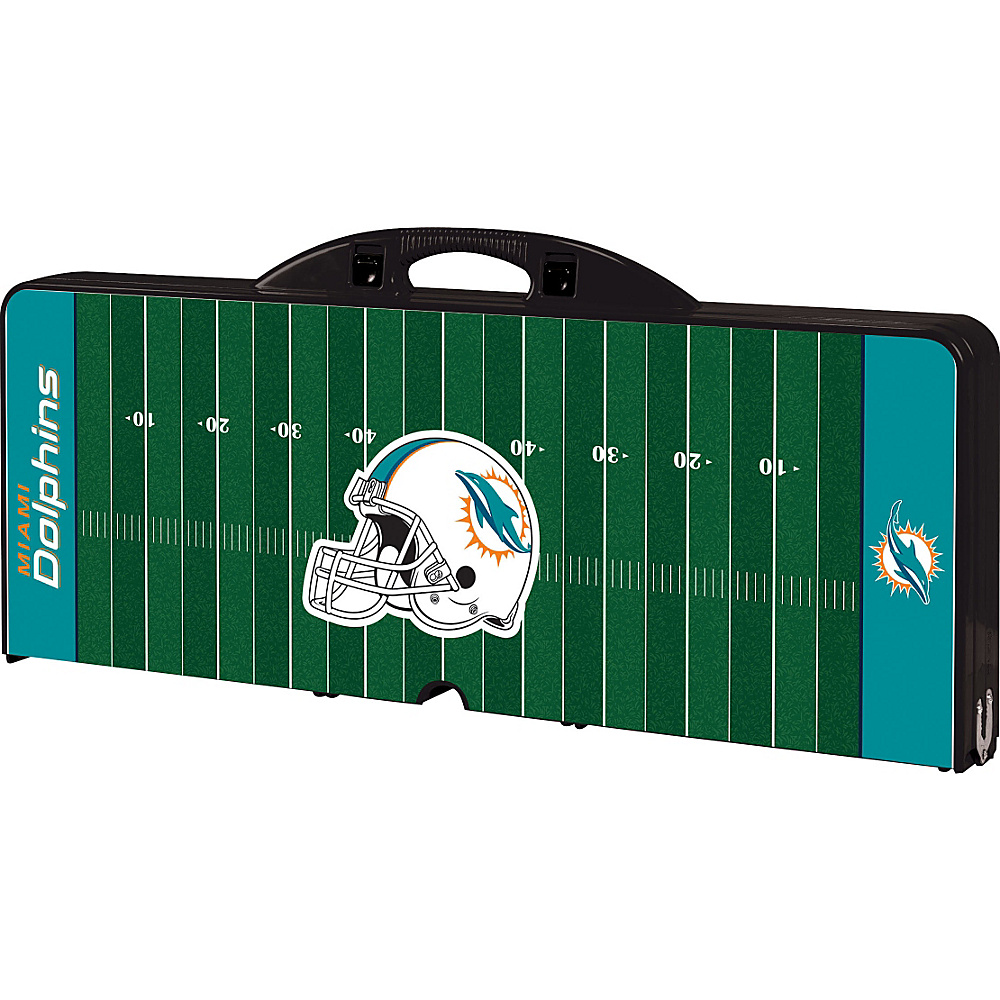 Picnic Time Miami Dolphins Picnic Table Sport Miami Dolphins Black Picnic Time Outdoor Accessories