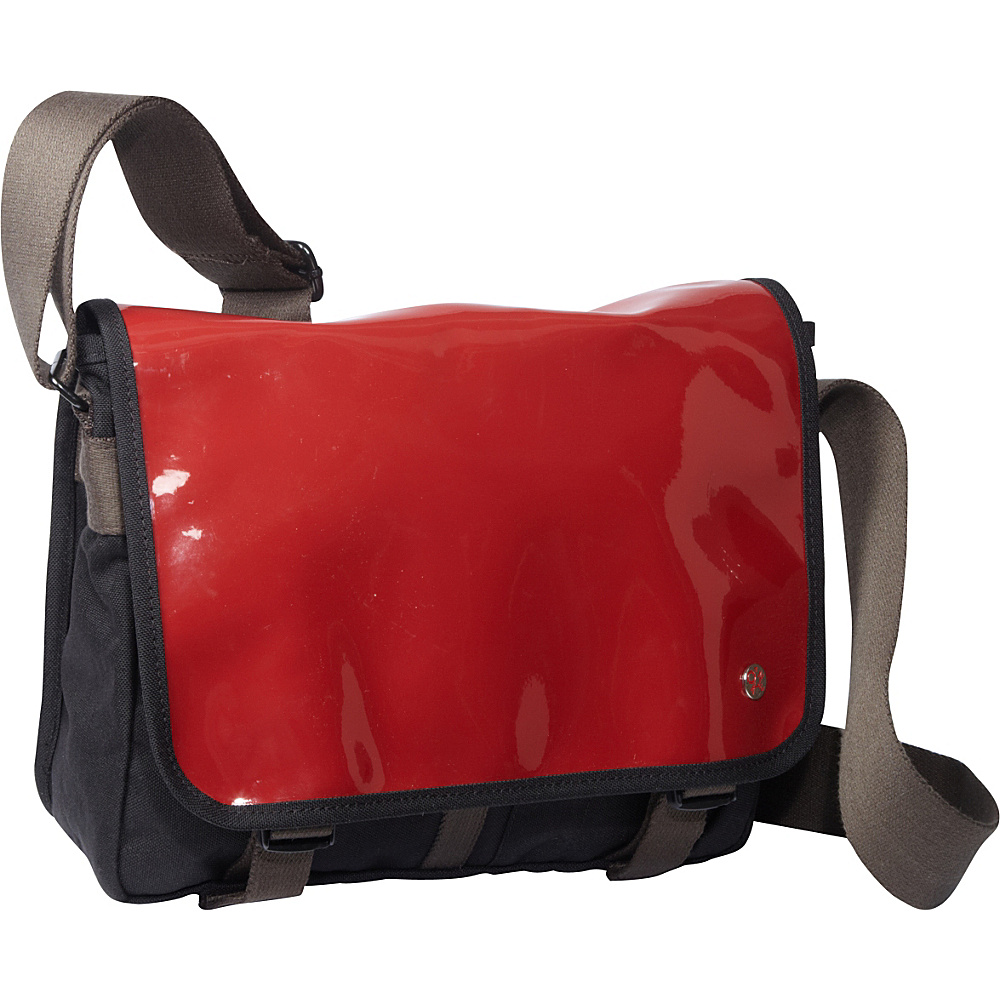 TOKEN Metropolitan Enamel DJ Bag S Red TOKEN Messenger Bags
