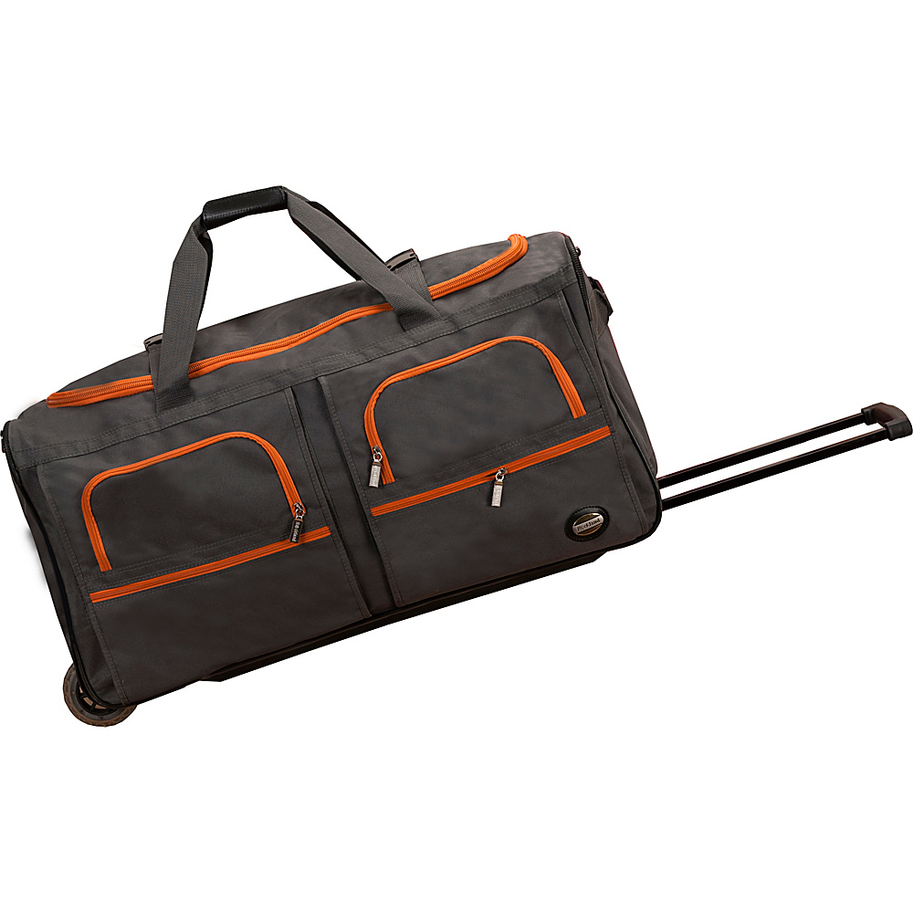 Rockland Luggage Voyage 2 30 Rolling Duffel Charcoal Rockland Luggage Softside Checked
