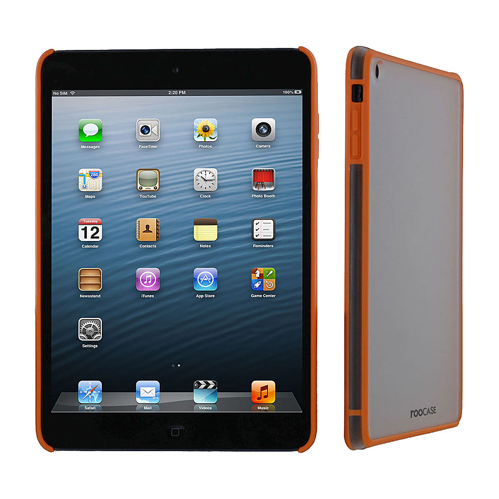 rooCASE Fuse Snap On Shell Case for Apple iPad Mini Orange rooCASE Electronic Cases