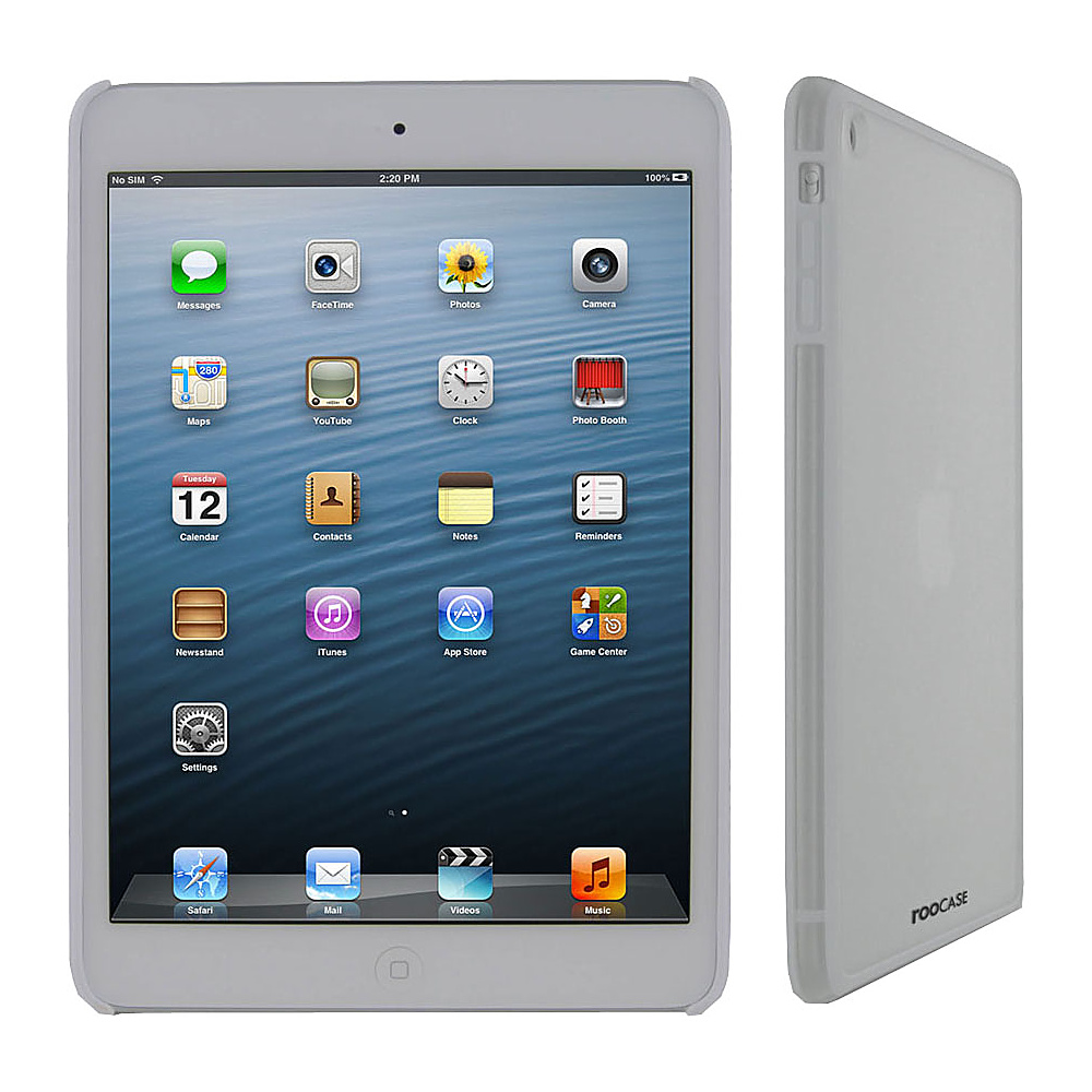 rooCASE Fuse Snap On Shell Case for Apple iPad Mini White rooCASE Electronic Cases
