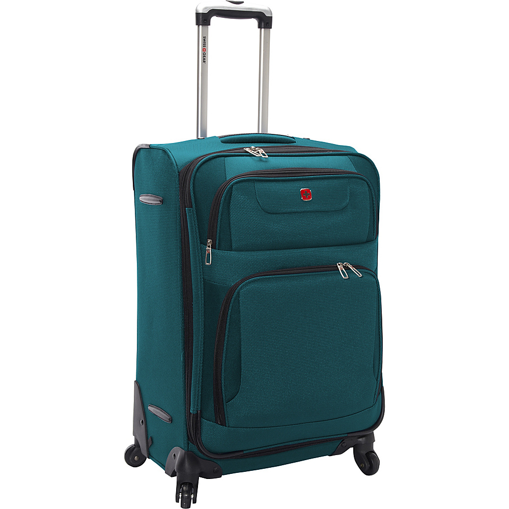 SwissGear Travel Gear 24 Expandable Spinner Teal with Black SwissGear Travel Gear Softside Checked