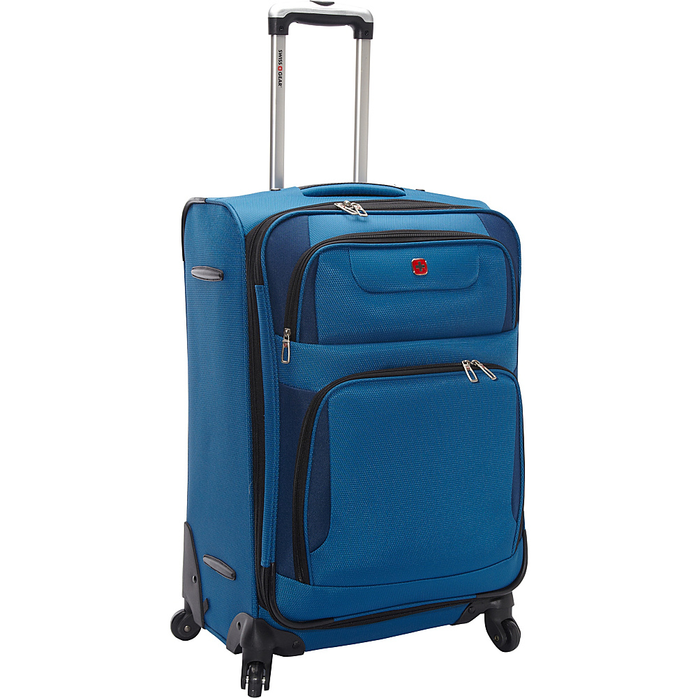 SwissGear Travel Gear 24 Expandable Spinner Blue with Black SwissGear Travel Gear Softside Checked