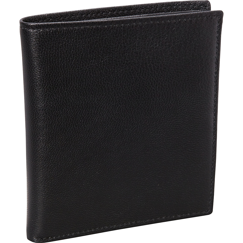 Budd Leather Nappa Soft Leather Hipster Wallet Black Budd Leather Men s Wallets
