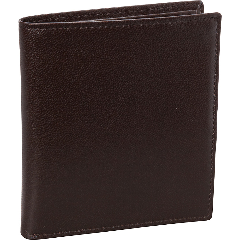 Budd Leather Nappa Soft Leather Hipster Wallet Brown Budd Leather Men s Wallets