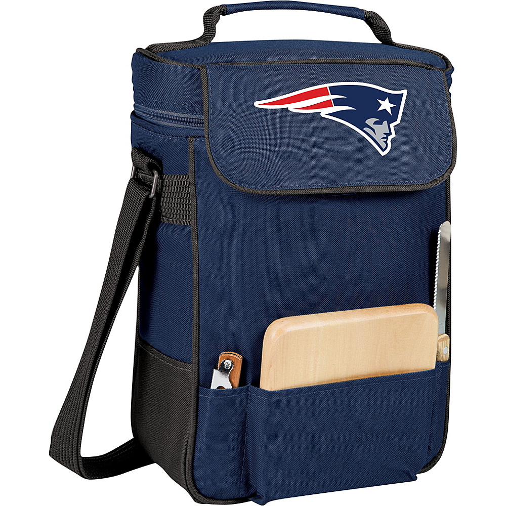 Picnic Time New England Patriots Duet Wine Cheese Tote New England Patriots Navy Picnic Time Travel Coolers