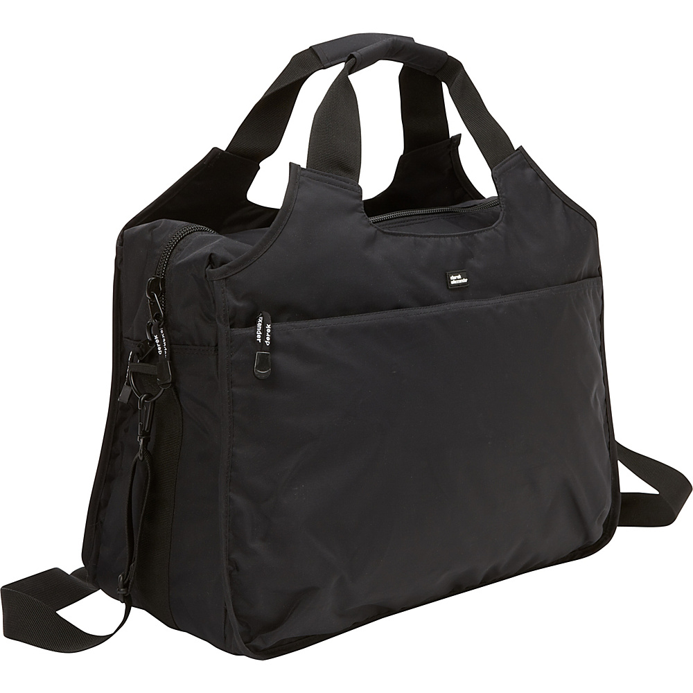 Derek Alexander Top Zip Travel Tote Bag Black Derek Alexander Fabric Handbags
