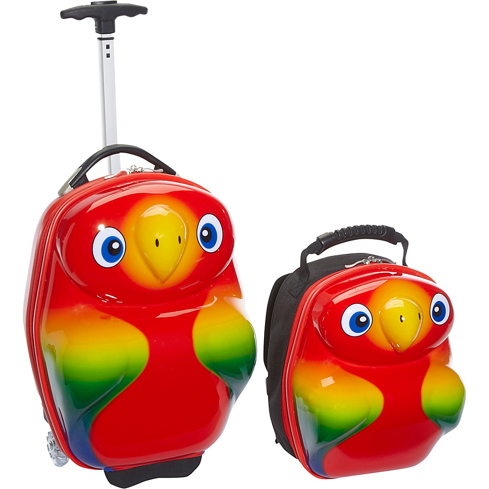 TrendyKid Popo Parrot 2 Piece Luggage Set Parrot TrendyKid Luggage Sets