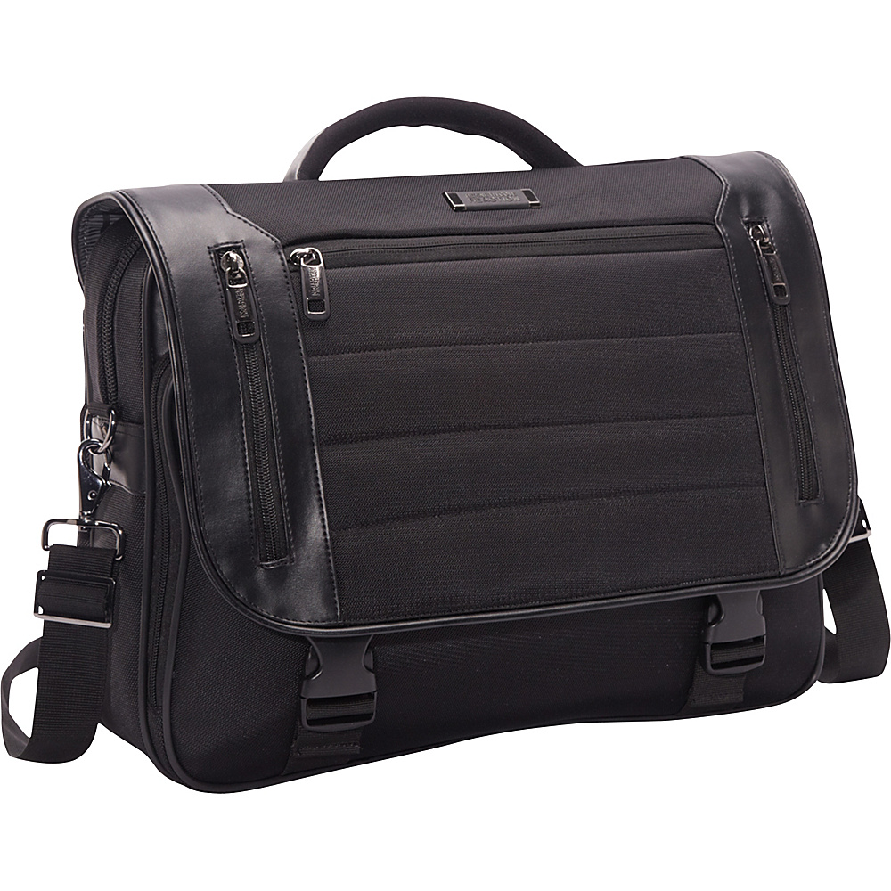 Kenneth Cole Reaction Port Ride Home Flapover Laptop Case Black Kenneth Cole Reaction Non Wheeled Business Cases
