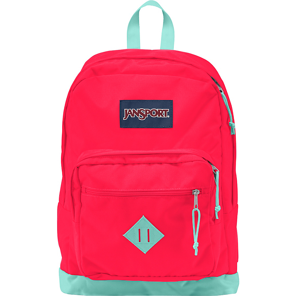 JanSport City Scout Laptop Backpack Fluorescent Red JanSport Business Laptop Backpacks