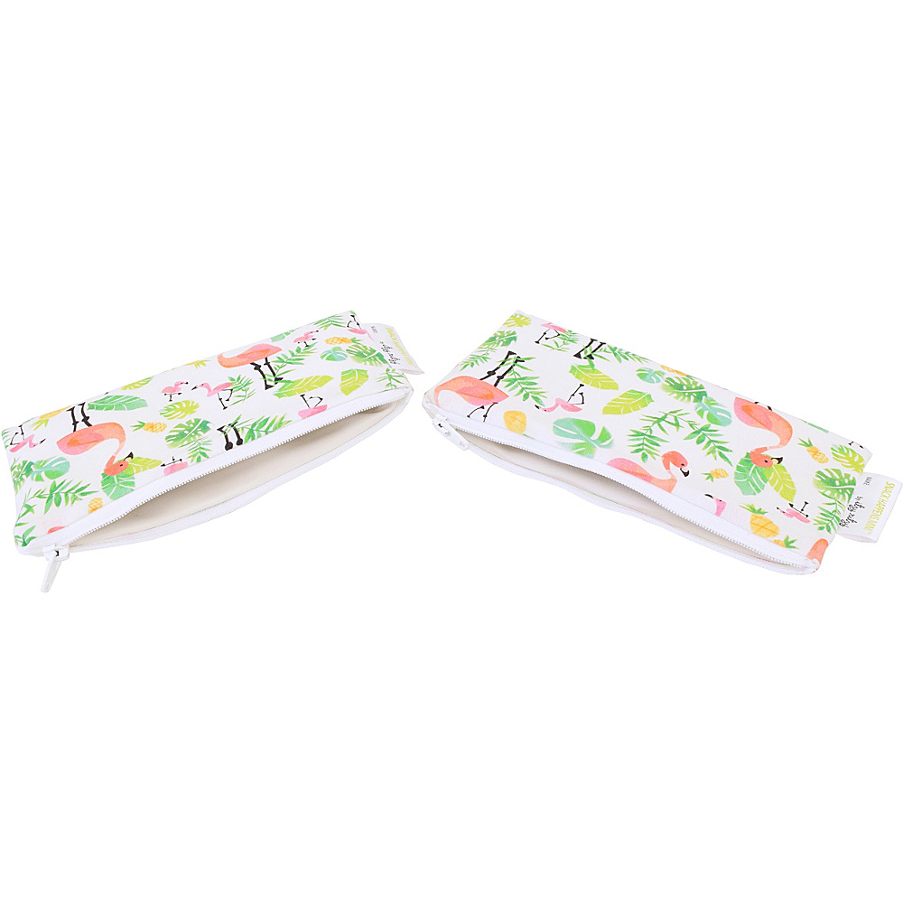 Itzy Ritzy Snack Happens Mini Bag 2 Pack Flamingo Flock Itzy Ritzy Diaper Bags Accessories