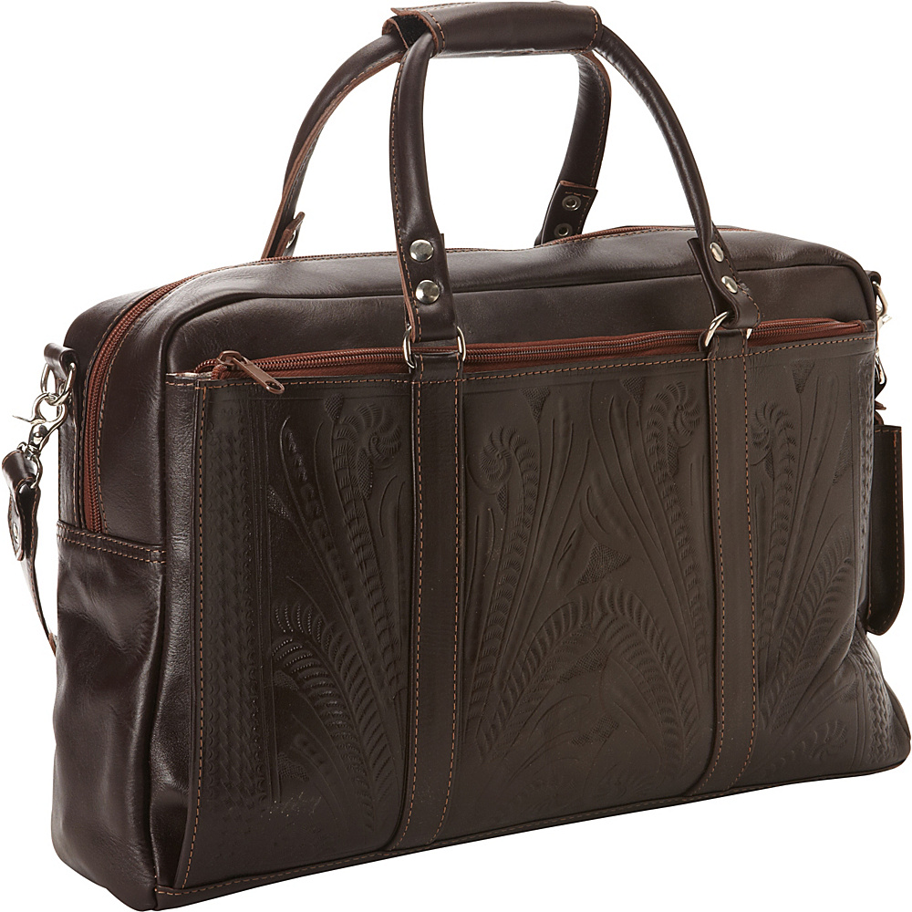 Ropin West Tote Brief Brown Ropin West Non Wheeled Business Cases