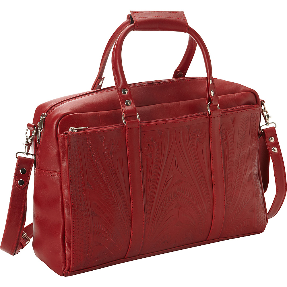 Ropin West Tote Brief Red Ropin West Non Wheeled Business Cases