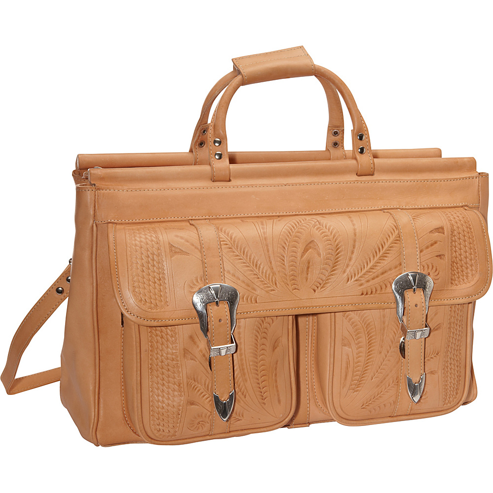 Ropin West 20 Leather Weekender Natural Ropin West Luggage Totes and Satchels
