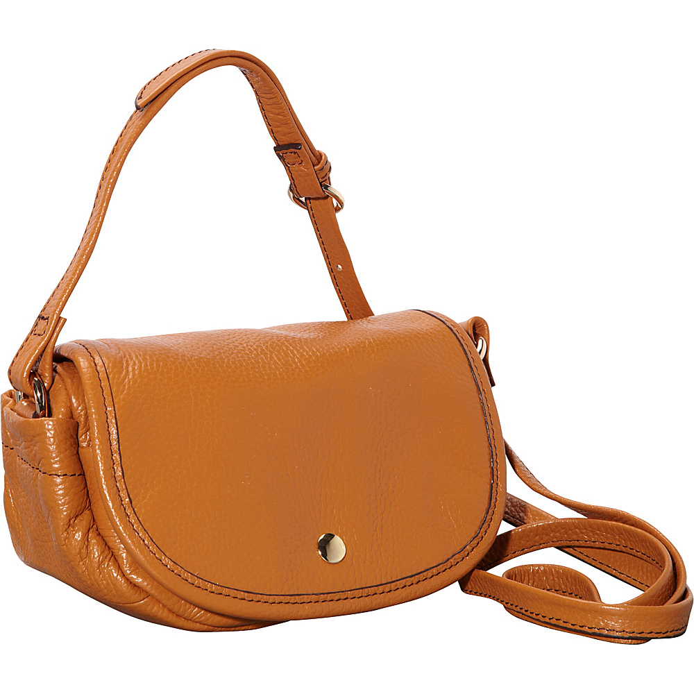 Clava Page Leather Mini Crossbody Tan Clava Leather Handbags