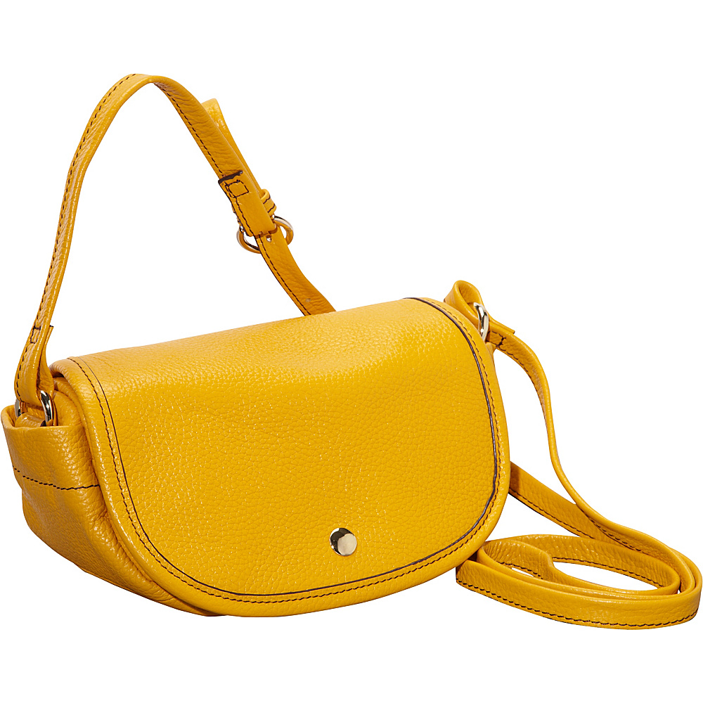 Clava Page Leather Mini Crossbody Yellow Clava Leather Handbags