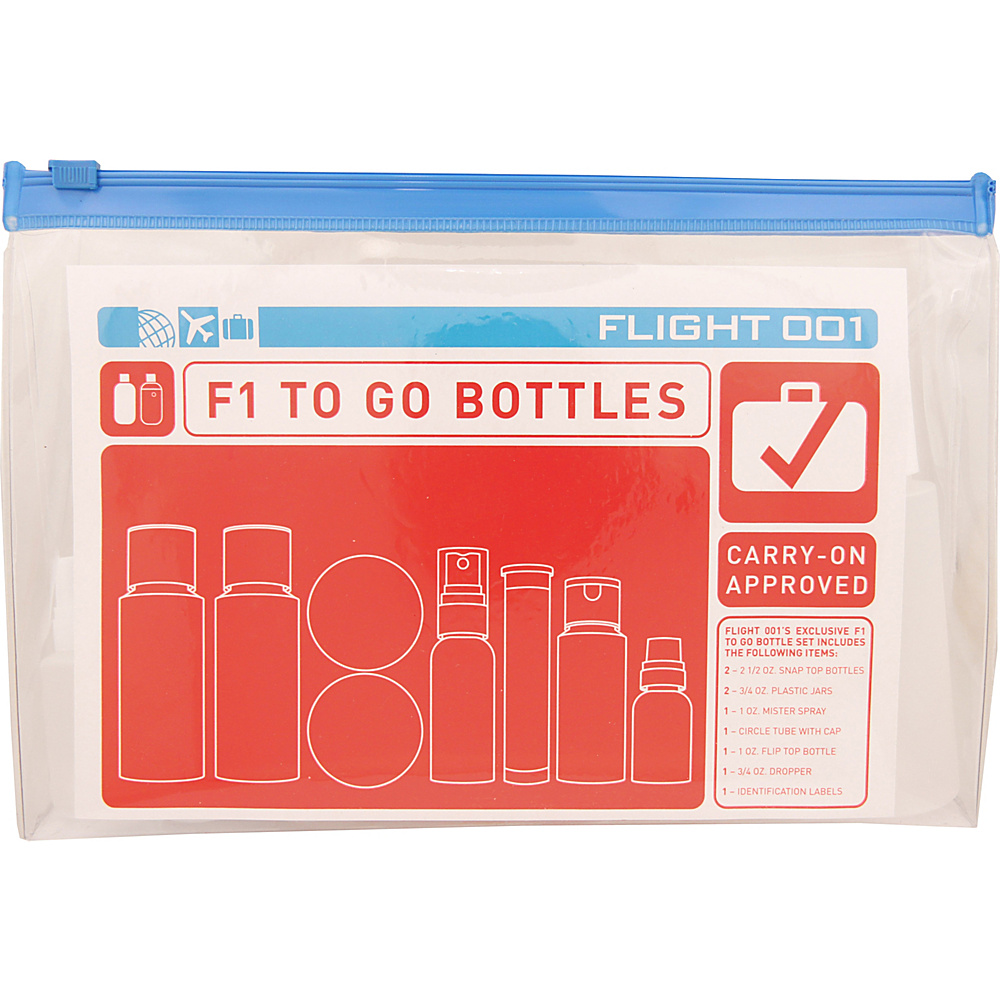 Flight 001 To Go Bottles Jars Clear Flight 001 Toiletry Kits