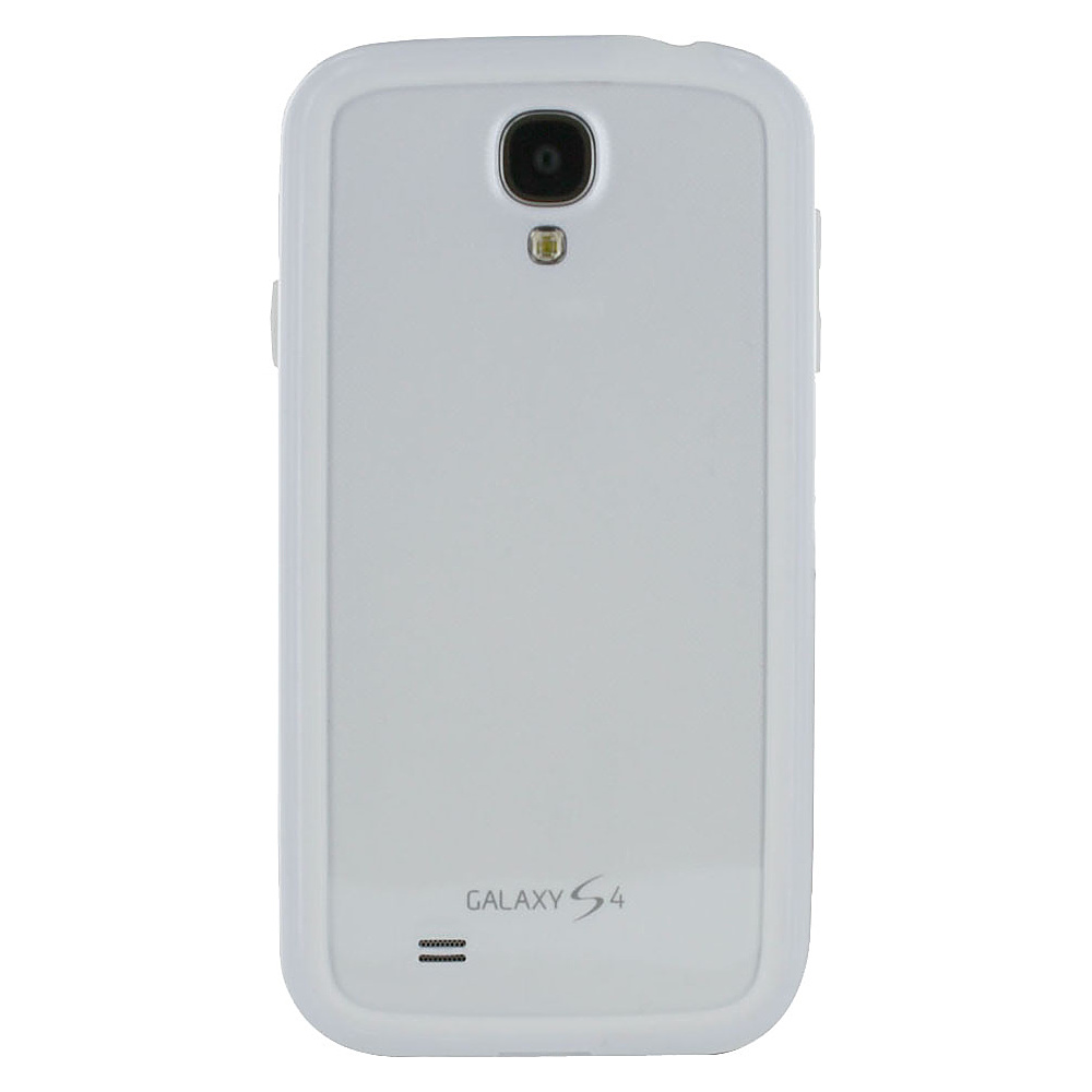 rooCASE Samsung Galaxy S4 Ultra Slim TPU Bumper Case White rooCASE Electronic Cases