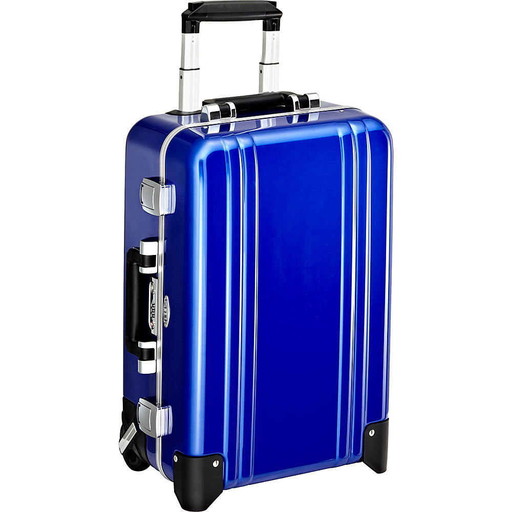 Zero Halliburton Classic Polycarbonate Carry On 2 Wheel Travel Case Blue Zero Halliburton Hardside Carry On
