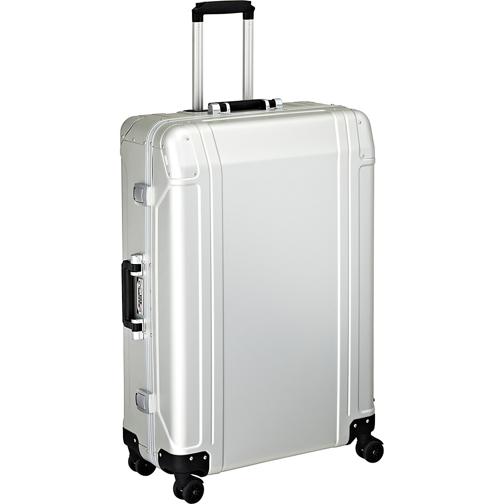 Zero Halliburton Geo Aluminum 30 4 Wheel Spinner Travel Case Silver Zero Halliburton Hardside Luggage