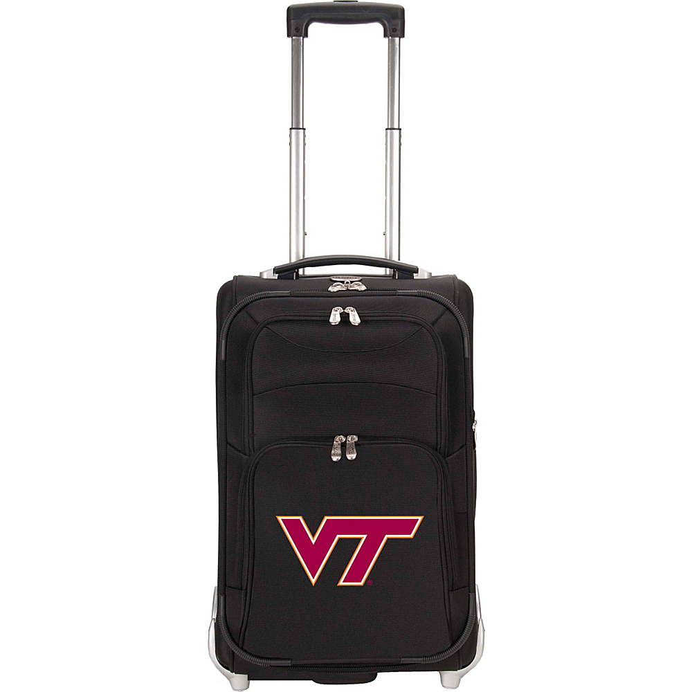 Denco Sports Luggage NCAA Virginia Tech University Hokies 21 Upright Exp Wheeled Carry on Black Denco Sports Luggage Small Rolling Luggage