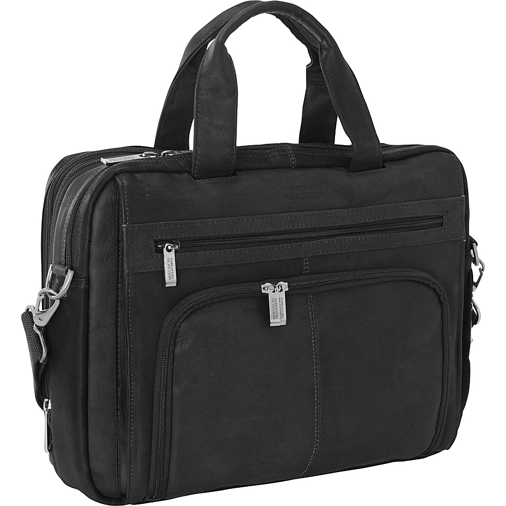 Kenneth Cole Reaction Colombian Leather Laptop Portfolio EXCLUSIVE Black Kenneth Cole Reaction Non Wheeled Computer Cases
