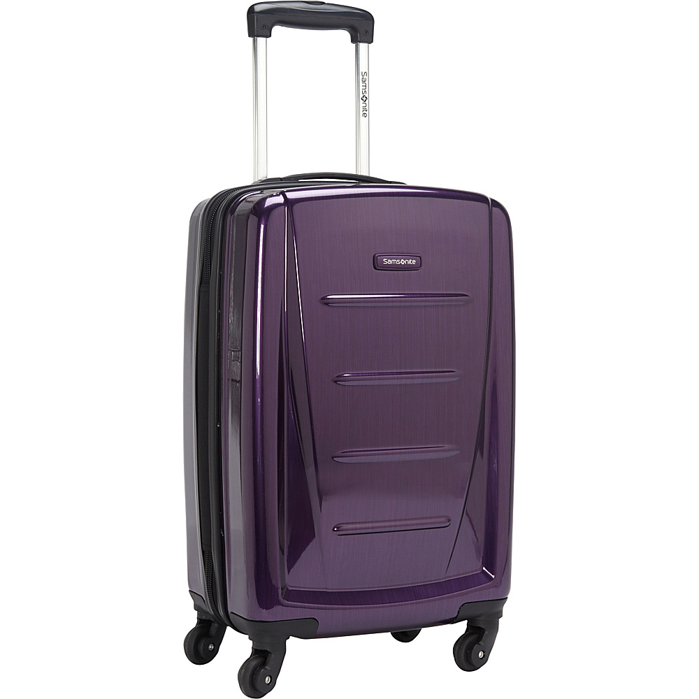 Samsonite Winfield 2 Fashion 20 Carry On Hardside Spinner Luggage Purple Samsonite Hardside Carry On