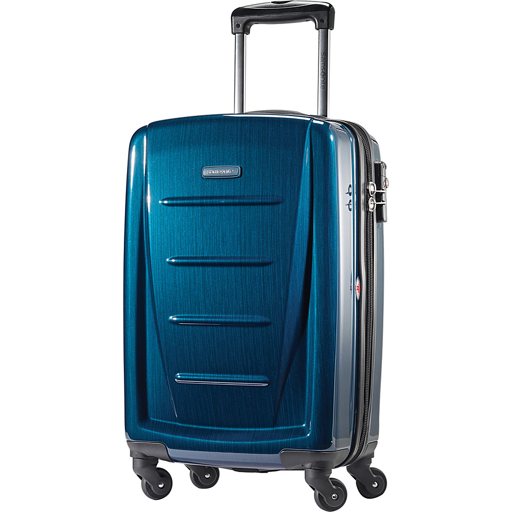 Samsonite Winfield 2 Fashion 20 Carry On Hardside Spinner Luggage Deep Blue Samsonite Hardside Luggage