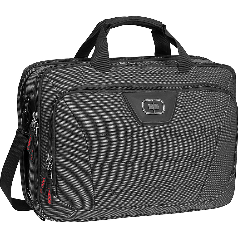 OGIO Renegade Top Zip Briefcase Black Pindot OGIO Non Wheeled Business Cases
