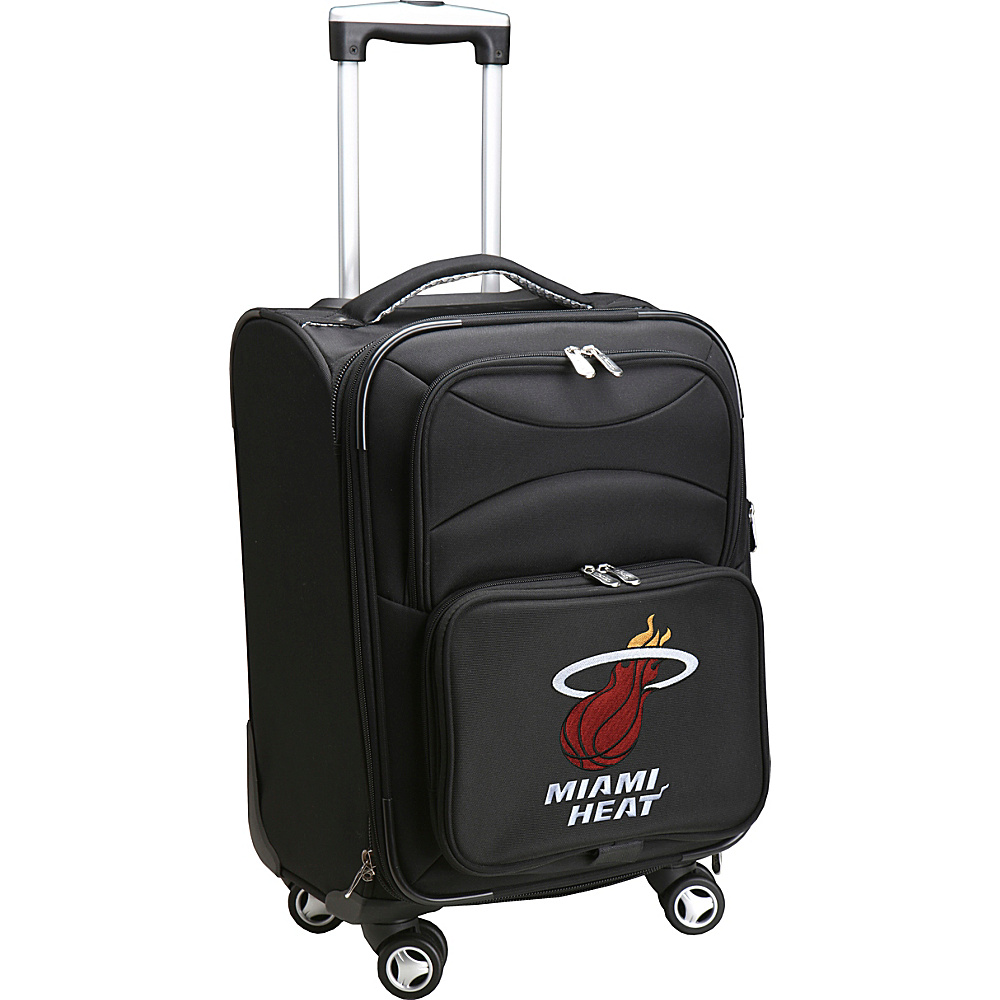 Denco Sports Luggage NBA 20 Domestic Carry On Spinner Miami Heat Denco Sports Luggage Softside Carry On
